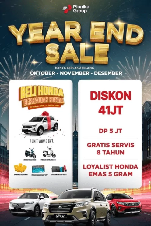 Honda Batam Year End Sale 2024: Promo Akhir Tahun dengan Beragam Kejutan Menarik!